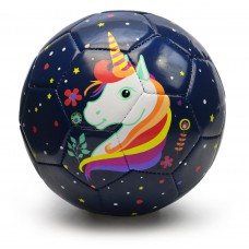 PP PICADOR Picador Toddler Soccer Ball Toy Cute Cartoon TPU Soccer Toy Gift with Pump Dark Blue Unicorn