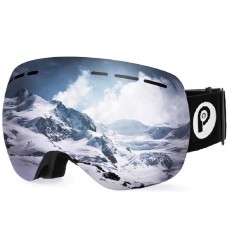 Picador Ski Goggles Over The Glasses With Detachable Dual Layer Anti-Fog Lens For Women And Men